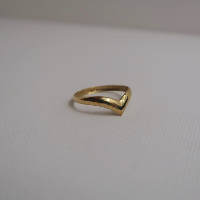 Domed Wishbone Ring