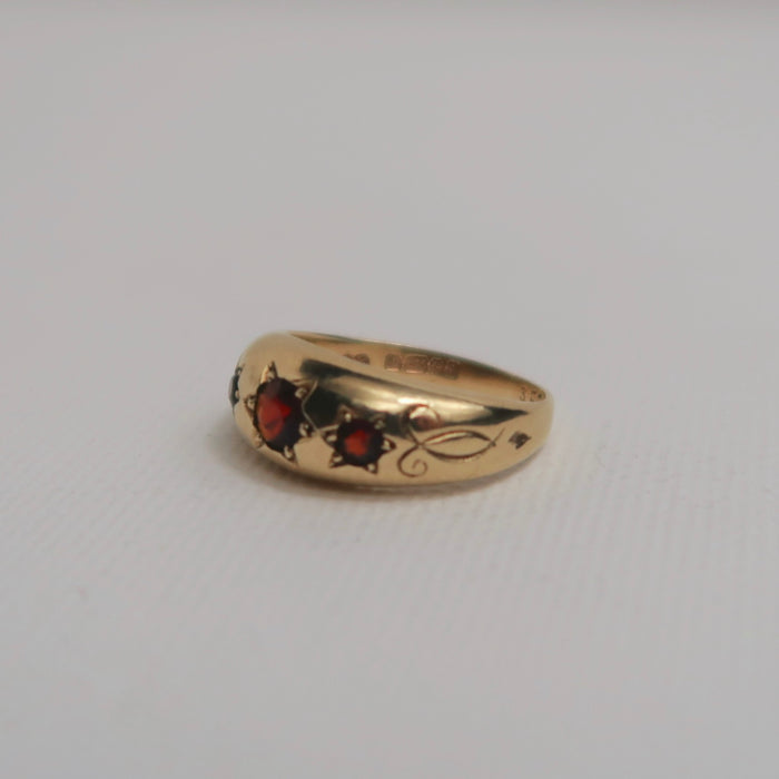 Vintage Garnet Gypsy Ring