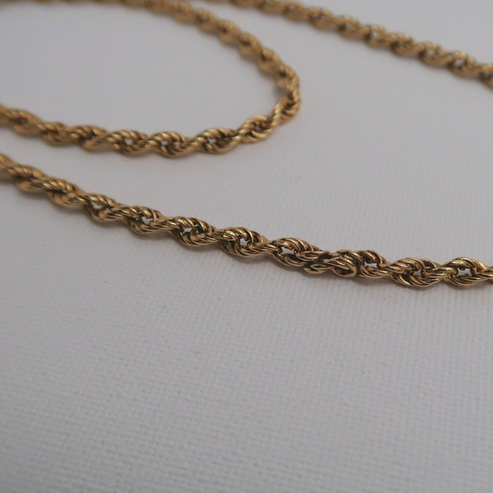 Vintage 9ct Rope Chain