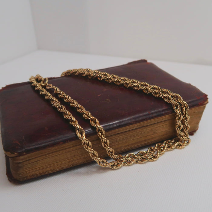 Vintage 9ct Rope Chain