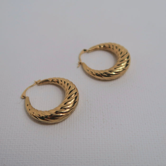 9ct Twist Hoops