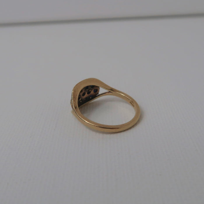 Vintage Sapphire Cluster Ring