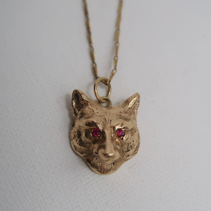 9ct Vintage Fox Pendant/Charm