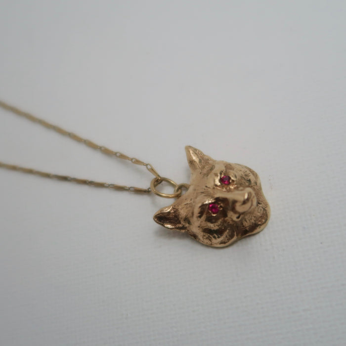 9ct Vintage Fox Pendant/Charm