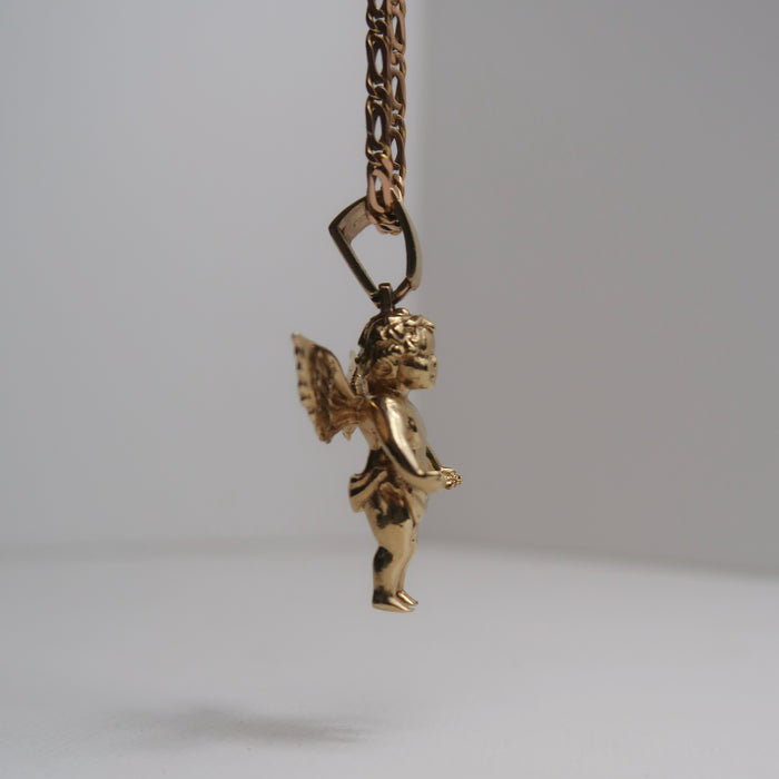 9ct Cherub Angel Pendant