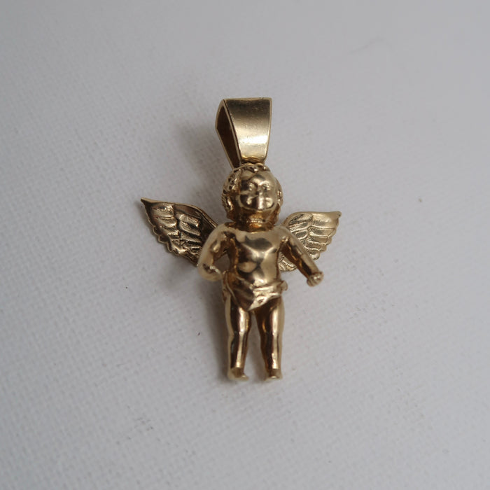 9ct Cherub Angel Pendant