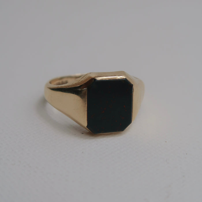 9ct Bloodstone Signet Ring