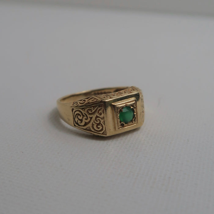 Emerald Signet Ring