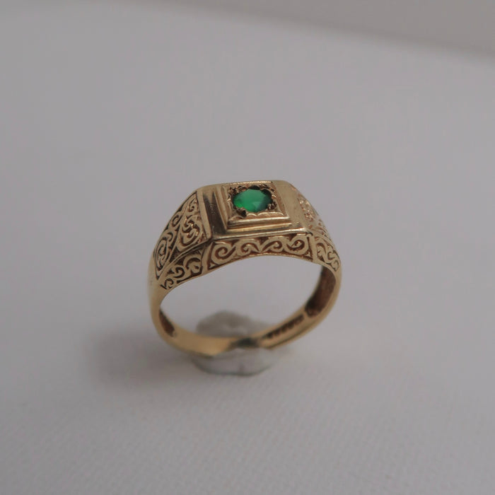 Emerald Signet Ring