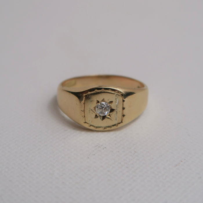 Diamond Signet Ring