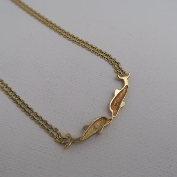 14ct Dolphin Chain