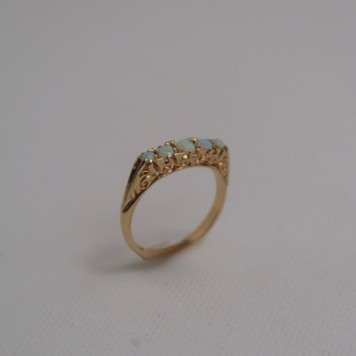 5 Stone Opal Ring