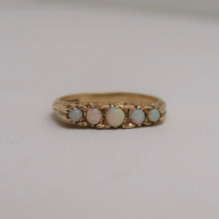 5 Stone Opal Ring