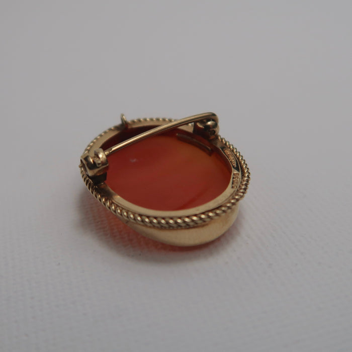 9ct Cameo Brooch