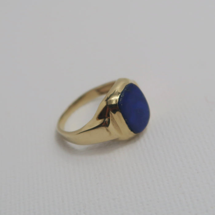 Lapis Signet Ring