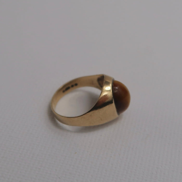 Tigers Eye Signet Ring