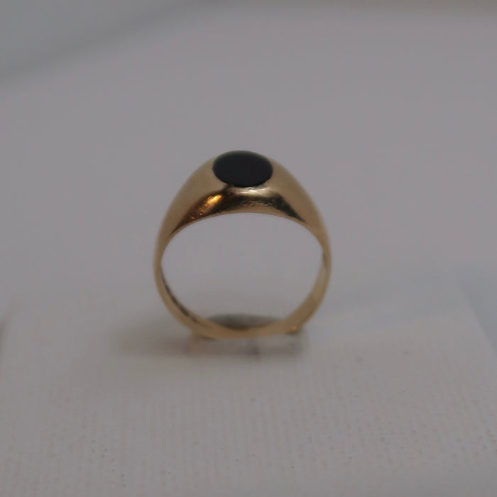 Chunky 90's Onyx Ring (Small Size)
