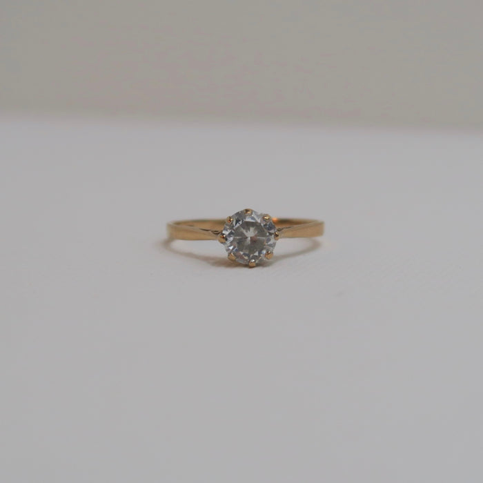 Solitaire CZ Ring