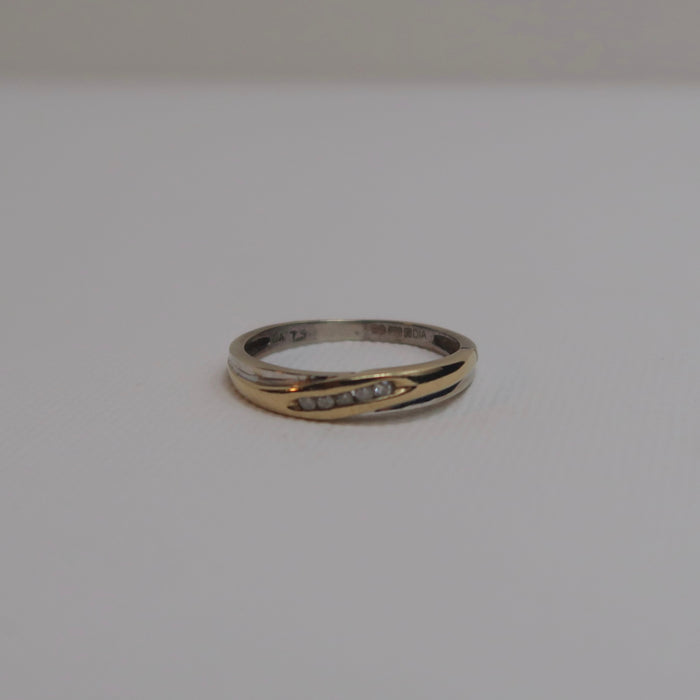 Two-Toned Diamond Band