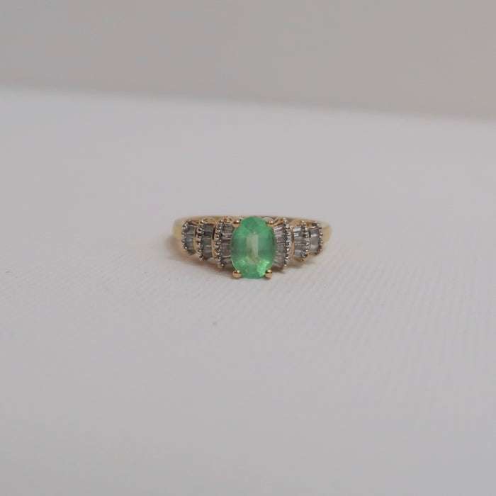 Emerald & Diamond Ring