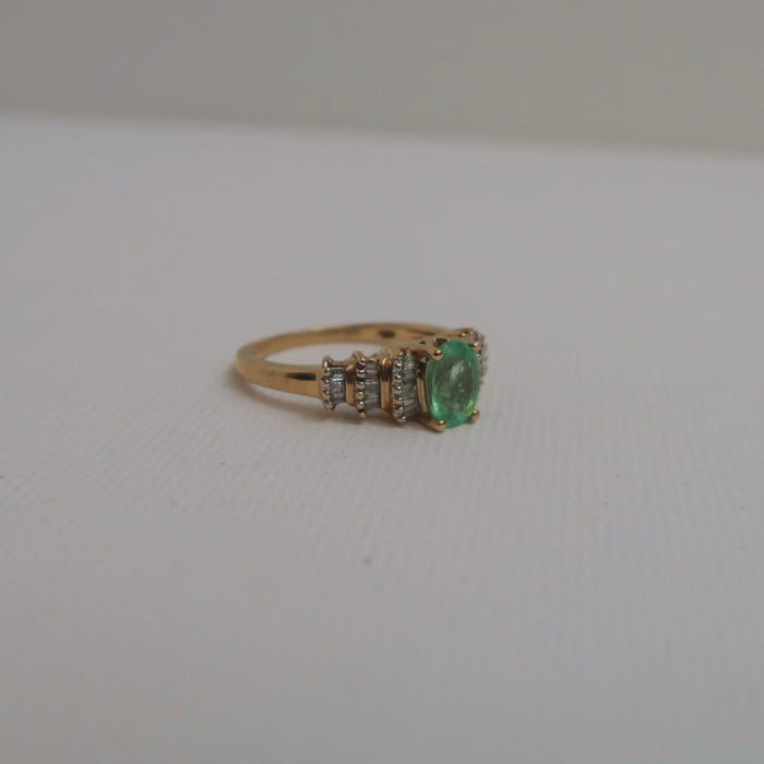 Emerald & Diamond Ring