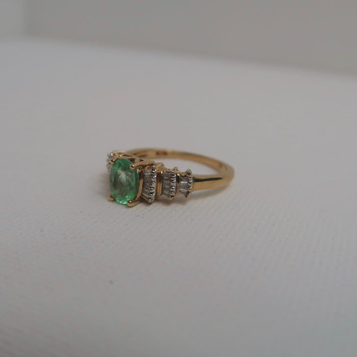 Emerald & Diamond Ring