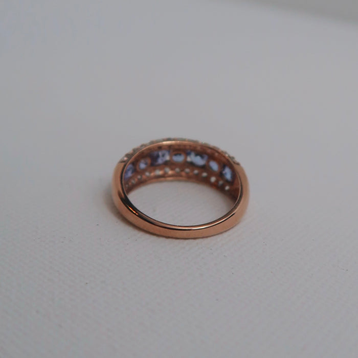 Tanzanite & CZ Ring