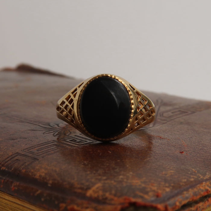 Openwork Onyx Signet (1982)