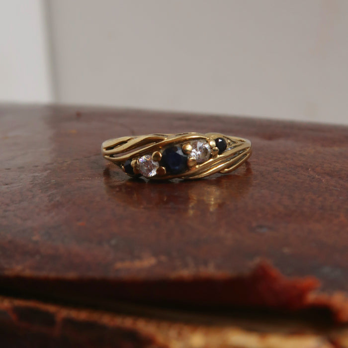Sapphire Twist Ring