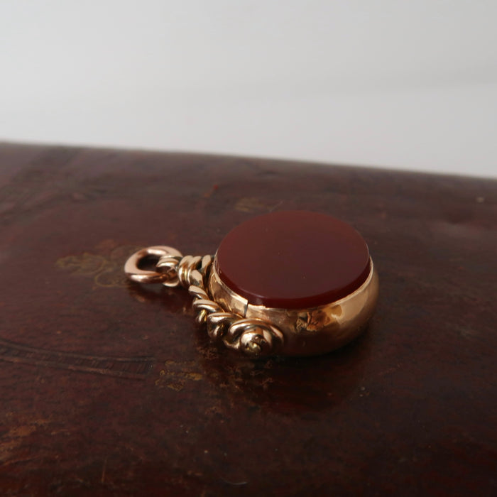 Antique Rose Gold Swivel Fob
