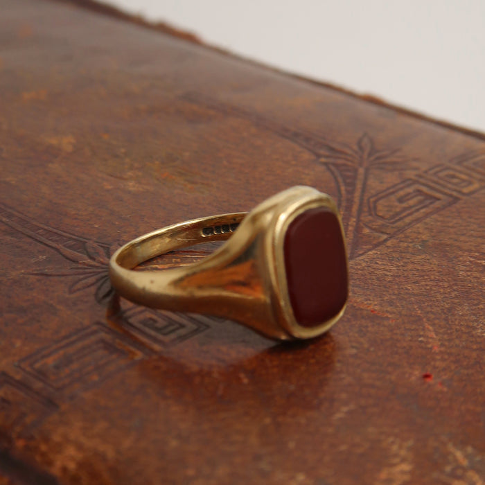 Pinky Red Carnelian Signet