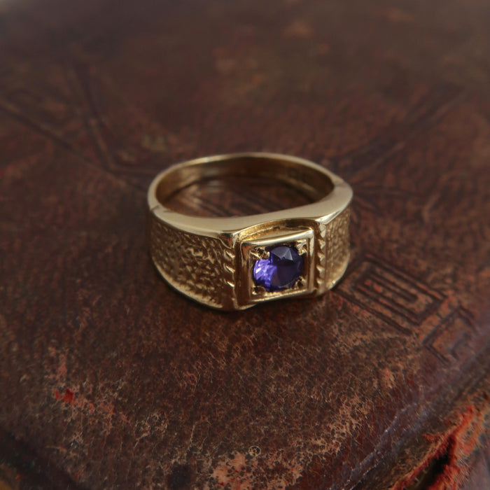 Amethyst Pinky Ring