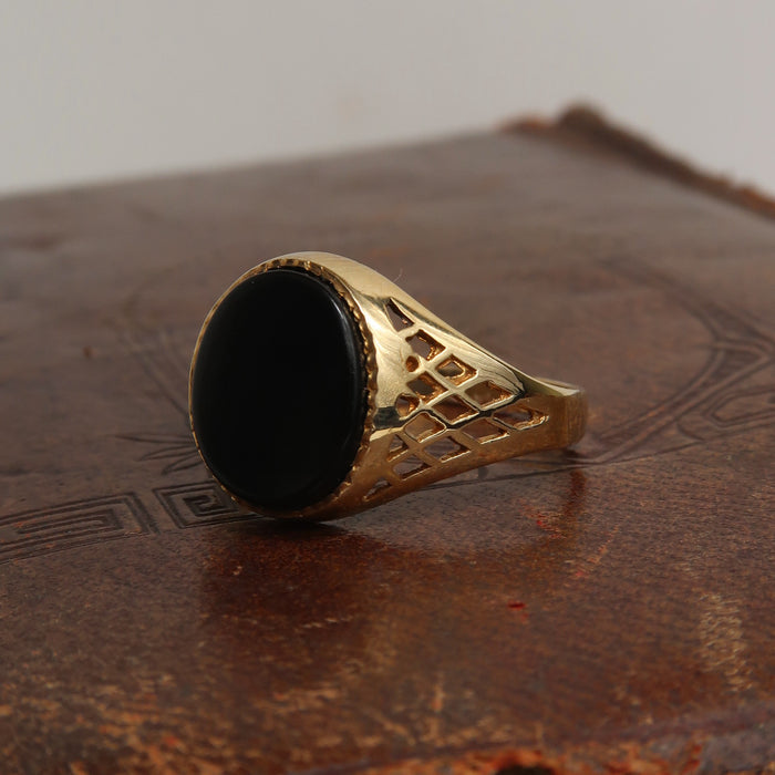 Openwork Onyx Signet (1982)