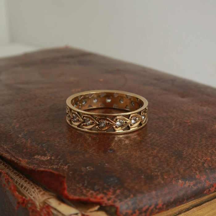 CZ Openwork Band
