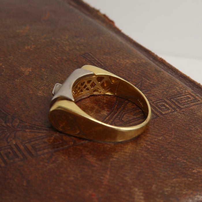 14ct Contemporary Two-Tone Ring