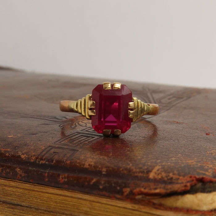 Rubellite Double Claw Ring