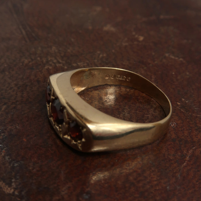 Chunky Starburst Garnet Ring (1972)