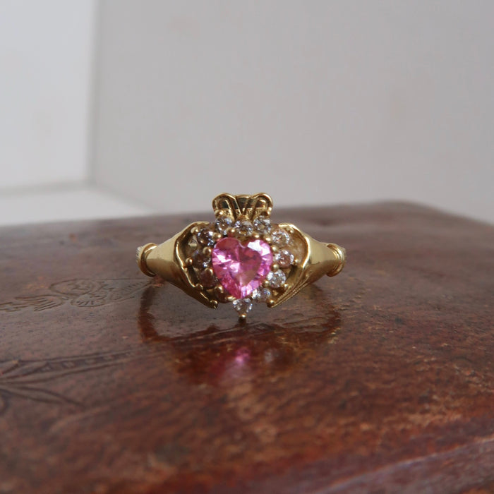 Pink Claddagh Ring