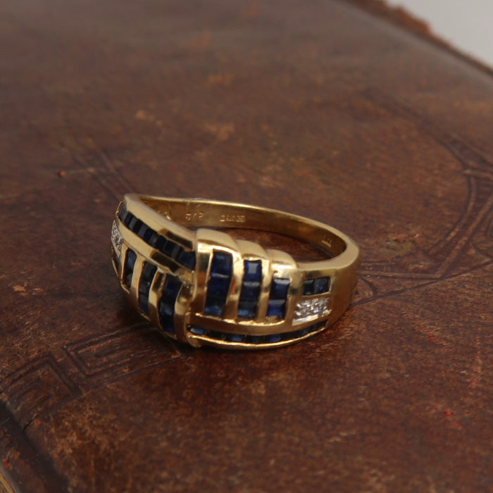 Sapphire & Diamond Dress Ring