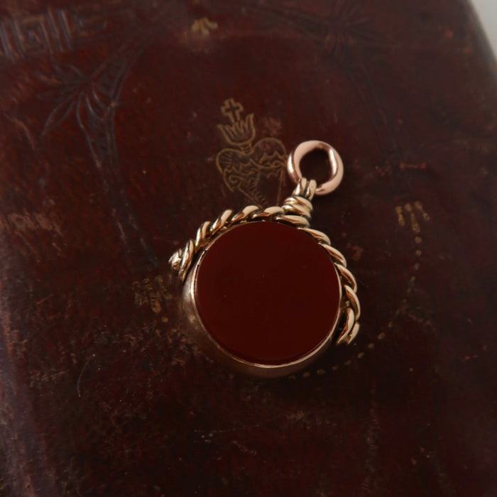 Antique Rose Gold Swivel Fob
