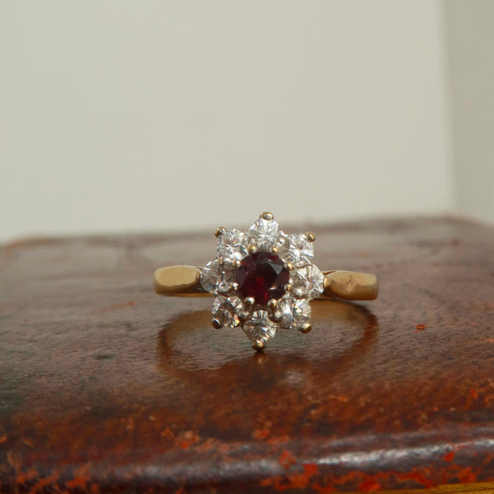 Ruby Flower Cluster Ring (1992)
