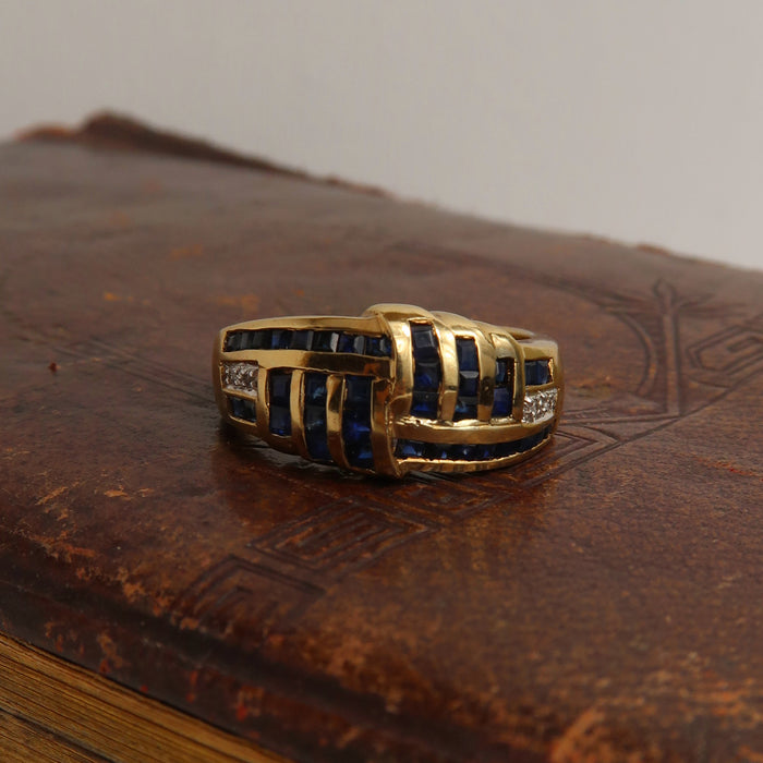 Sapphire & Diamond Dress Ring