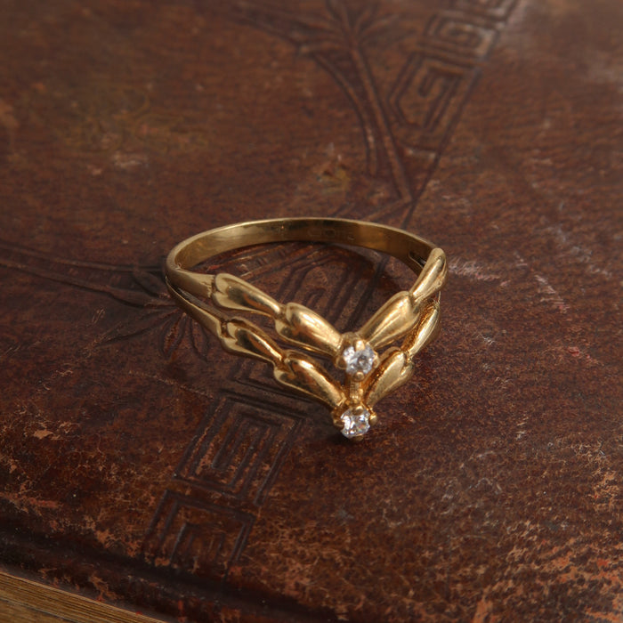 Bamboo V Ring