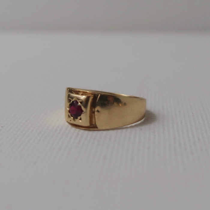 Ruby Signet Ring
