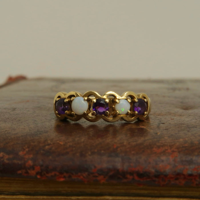 Opal & Amethyst Band
