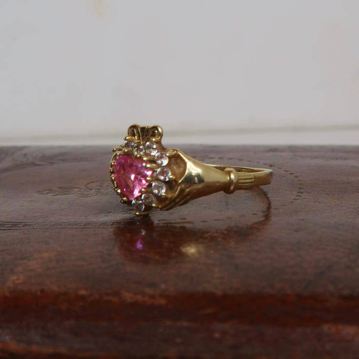 Pink Claddagh Ring
