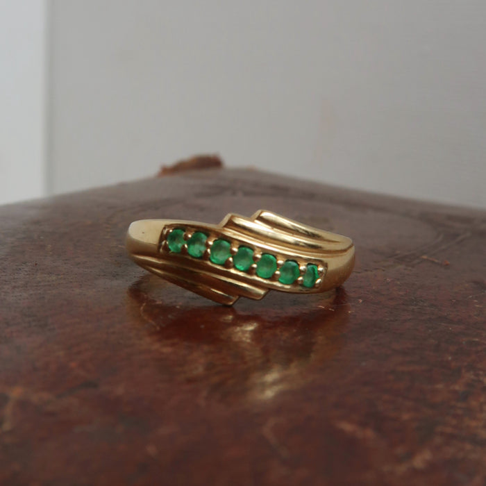Emerald Chevron Wrap Band