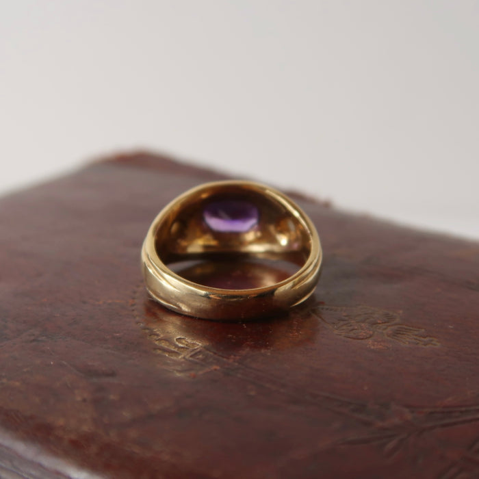 Amethyst & Pearl Ring