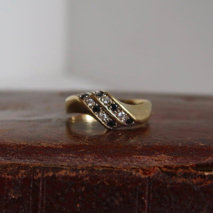 Vintage Sapphire Twist Ring