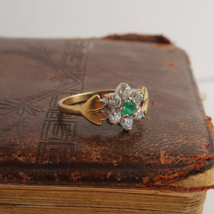 Green Flower Ring